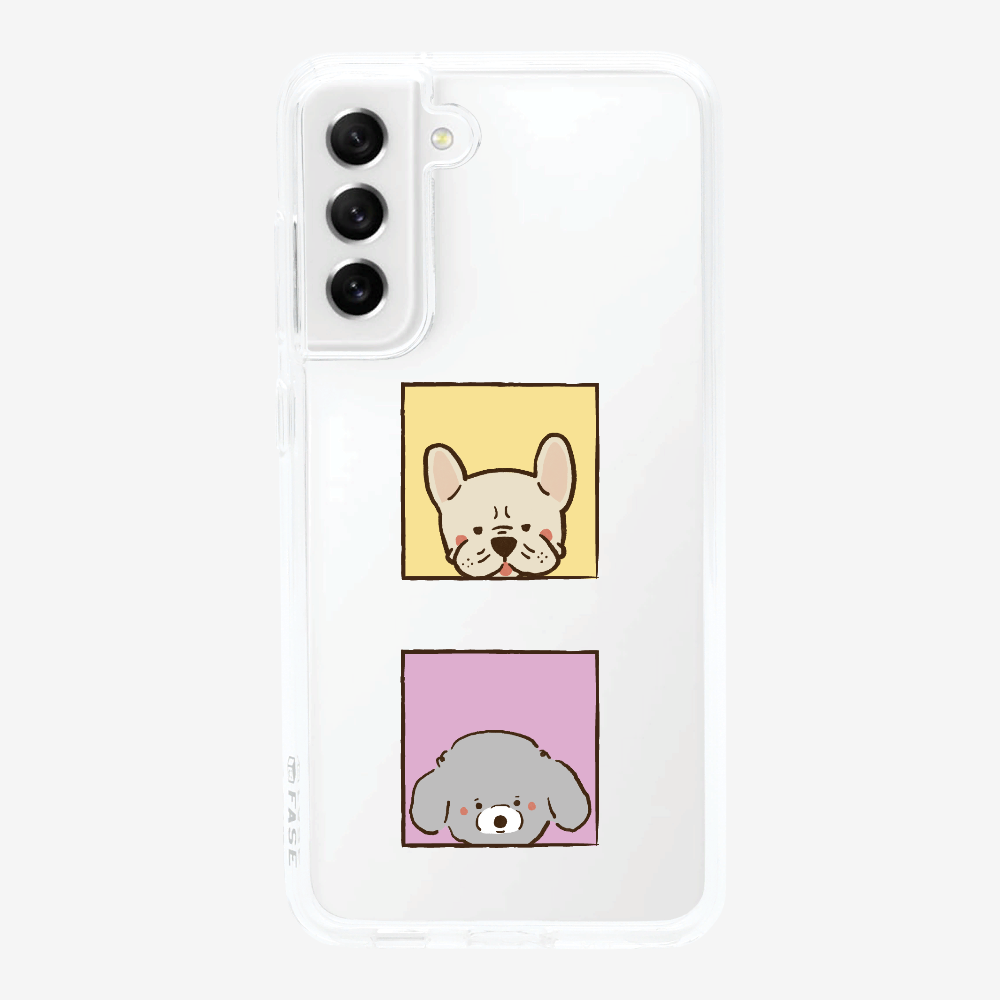 Bulldog and Poodle Phone Case