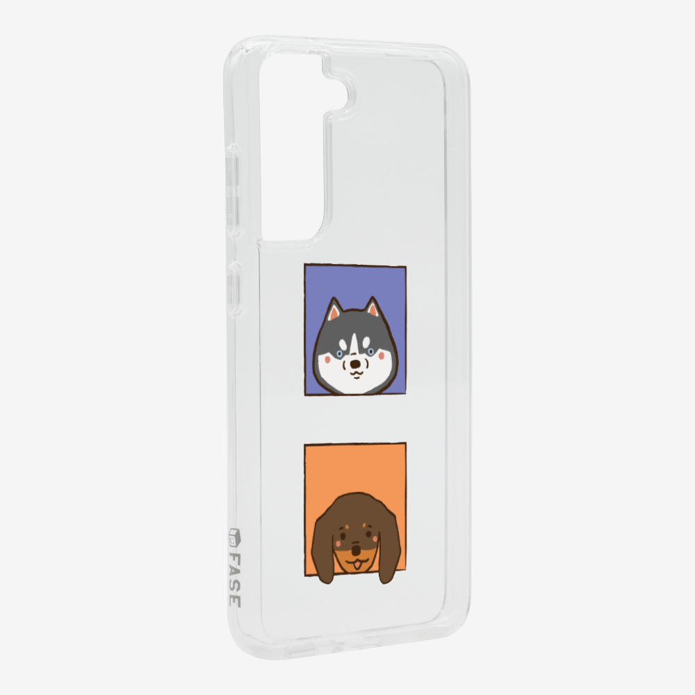 Dachshund and Husky Phone Case