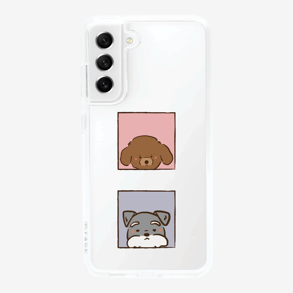 Poodle and Schnauzer Phone Case