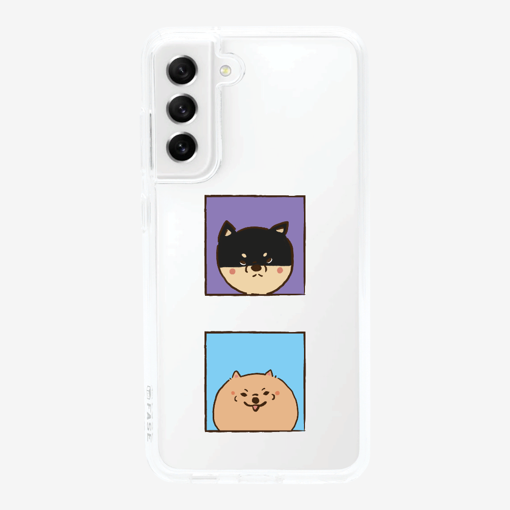 Shiba Inu and Pomeranian Phone Case