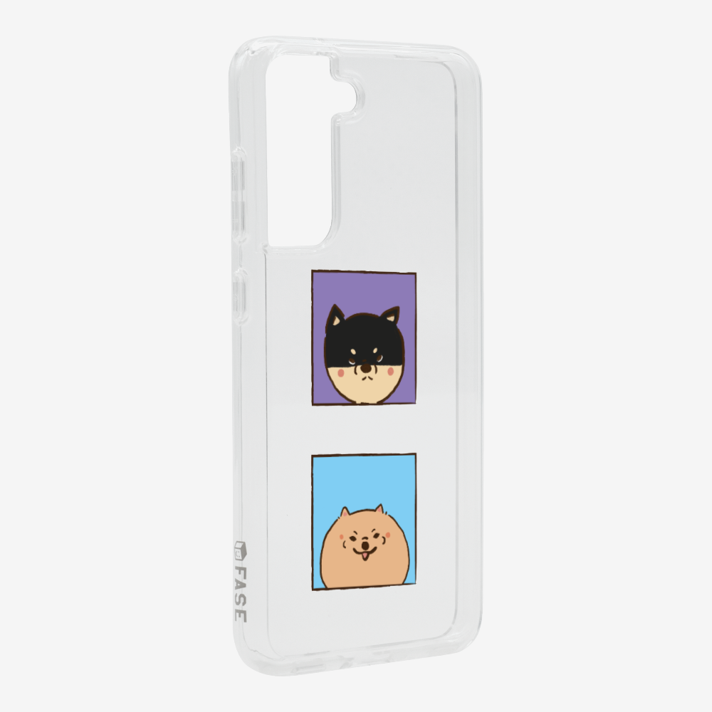 Shiba Inu and Pomeranian Phone Case