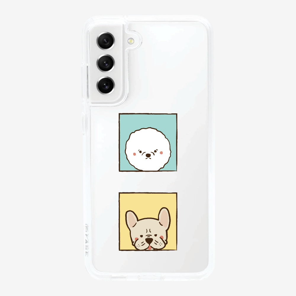 Bichon and Bulldog Phone Case