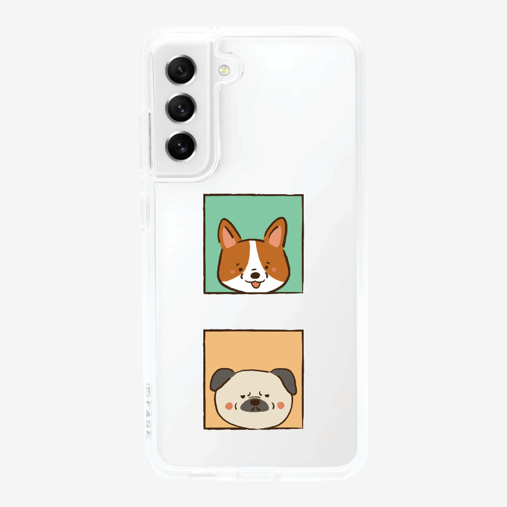 Corgi and Pug Phone Case