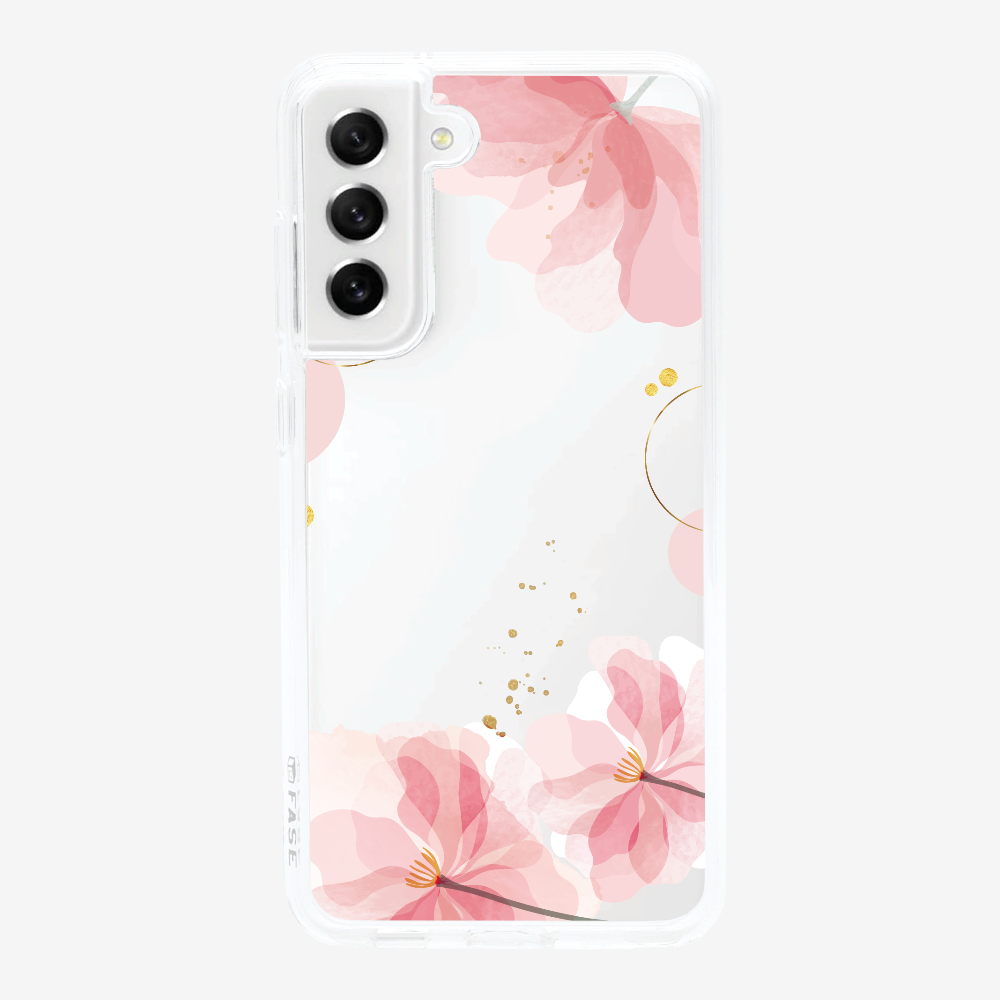 Pink Spring Floral (Transparent) Phone Case