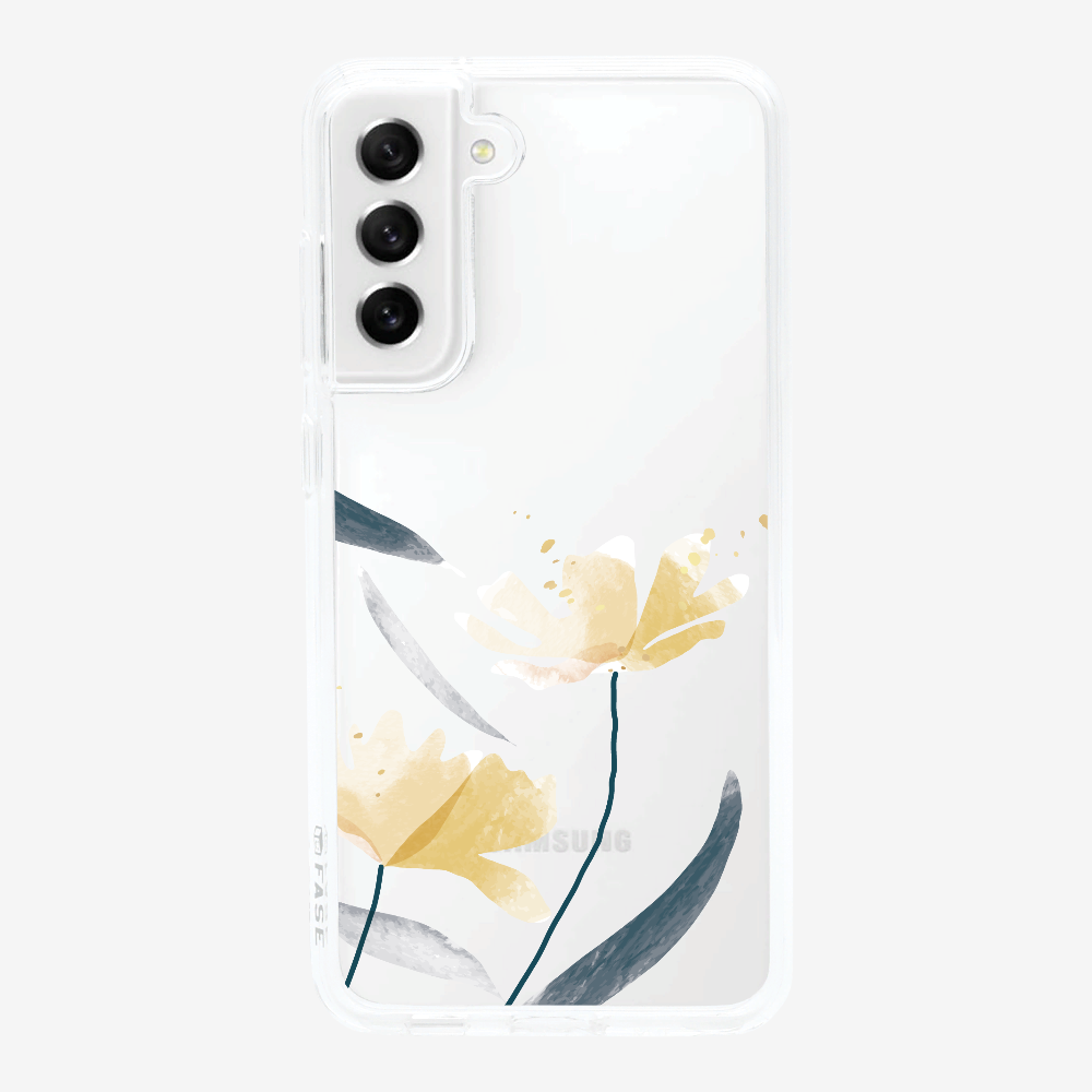 Golden Spring Floral (Transparent) Phone Case