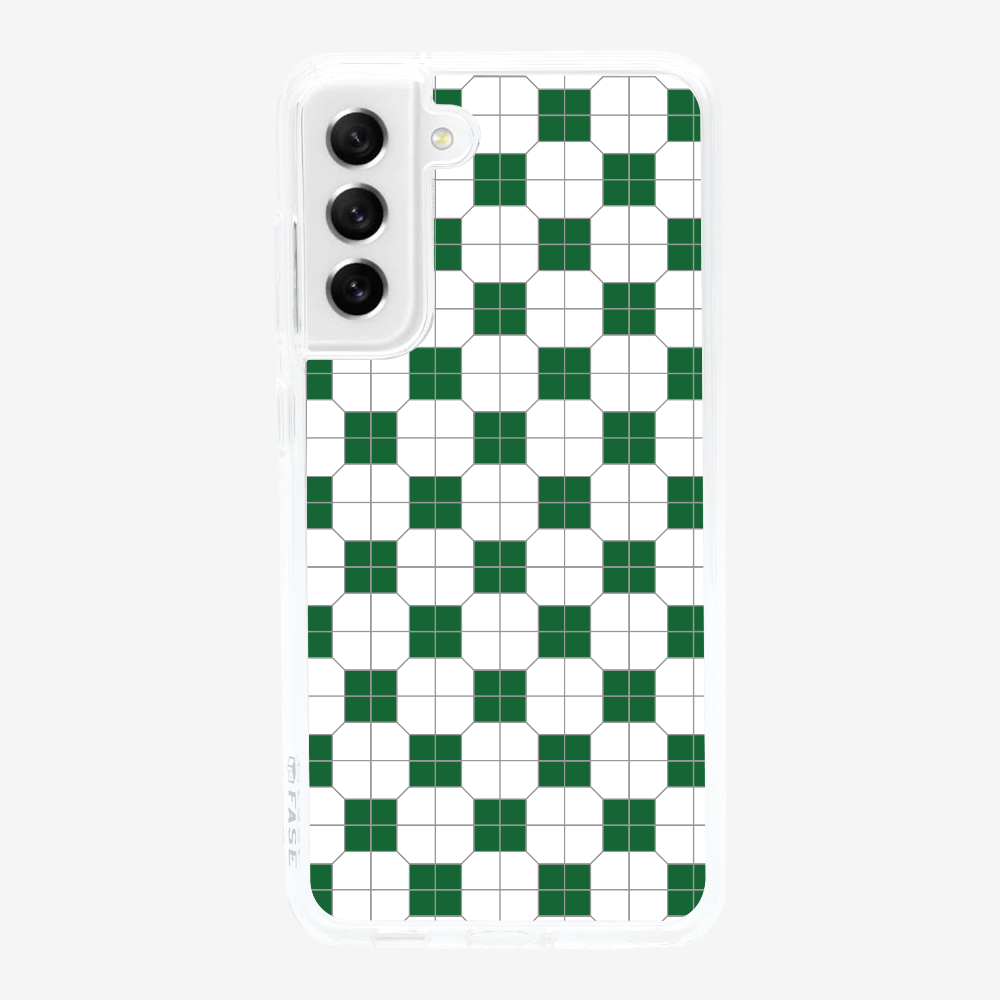 White-green Mosaic Tile Phone Case