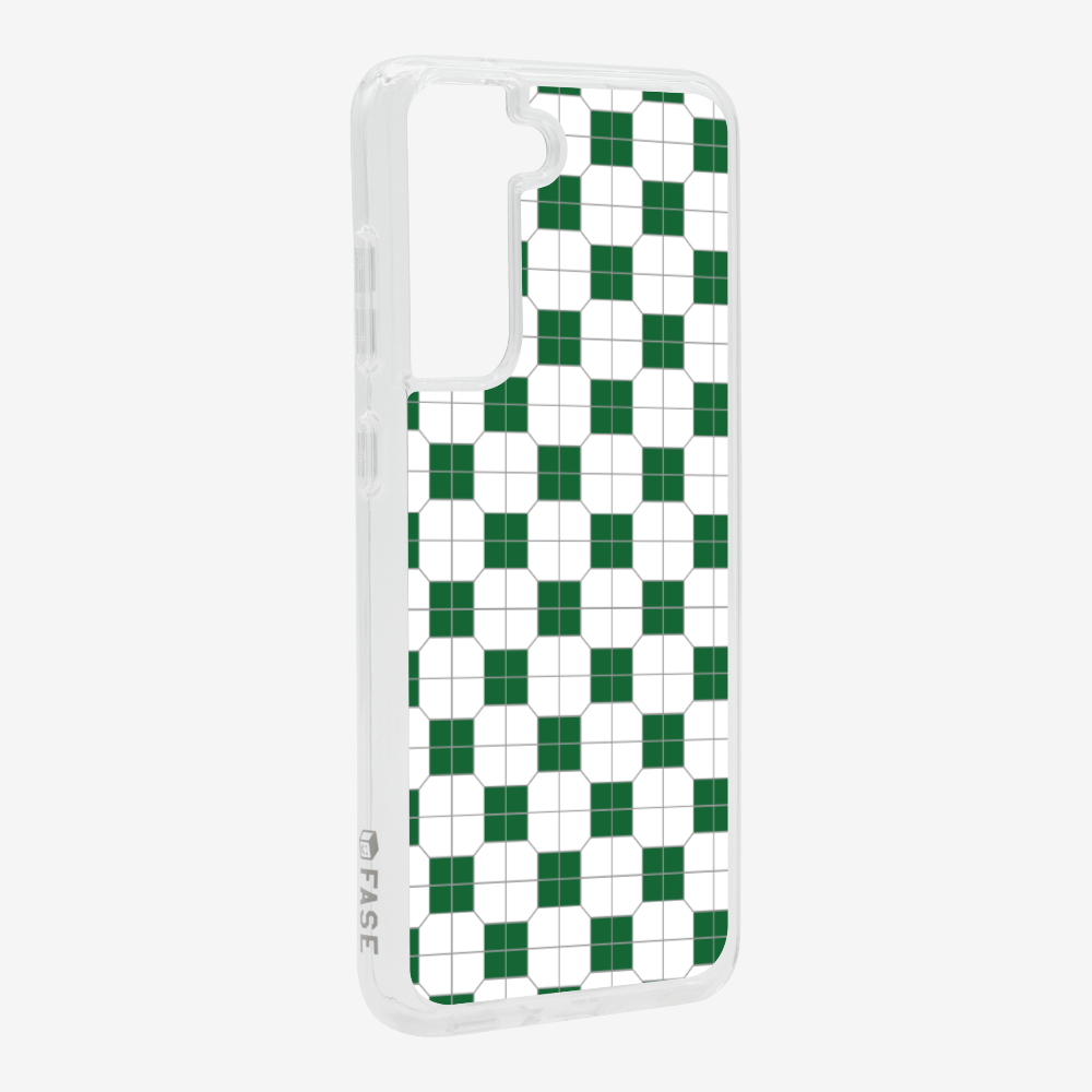 White-green Mosaic Tile Phone Case