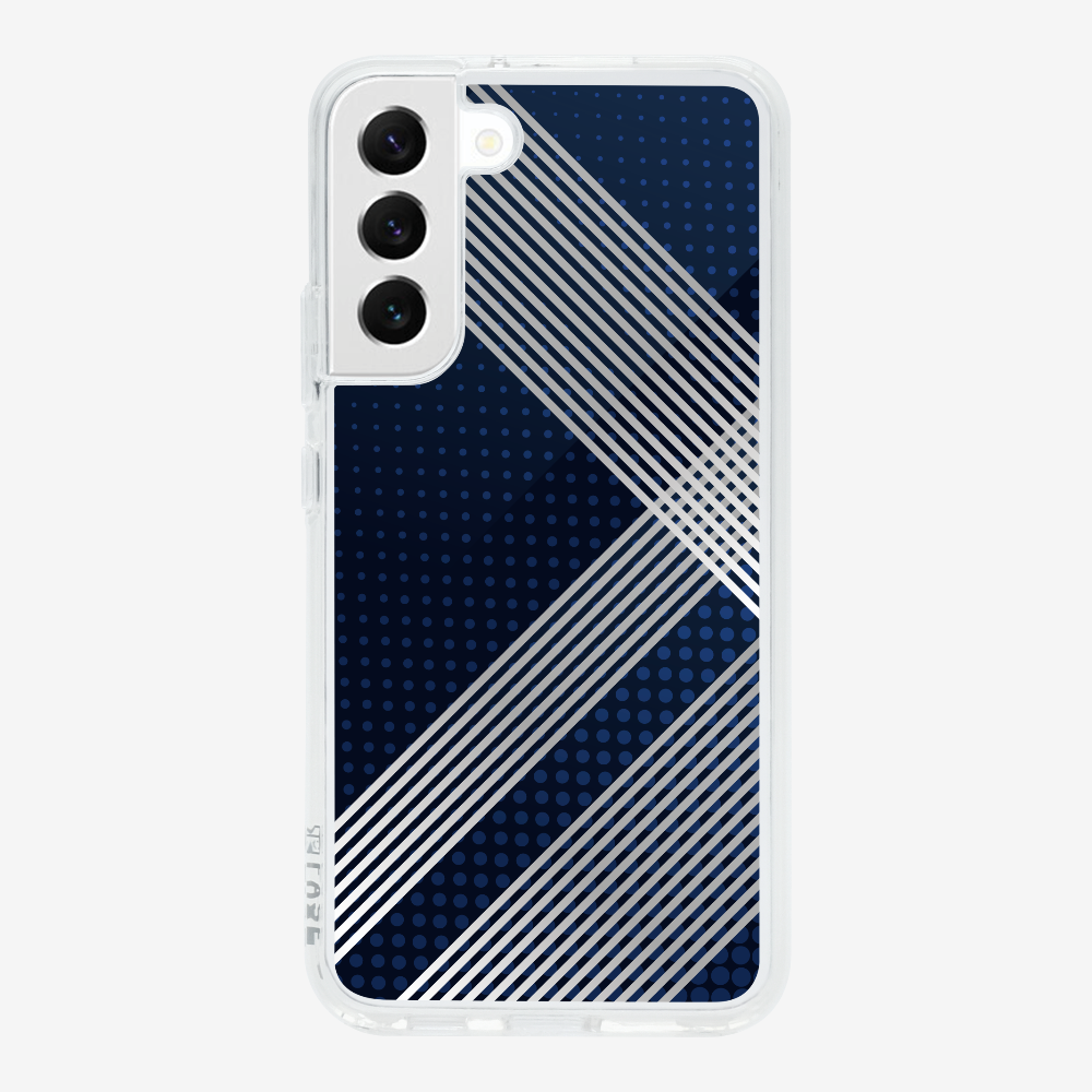 White Stripes Diagonal Phone Case