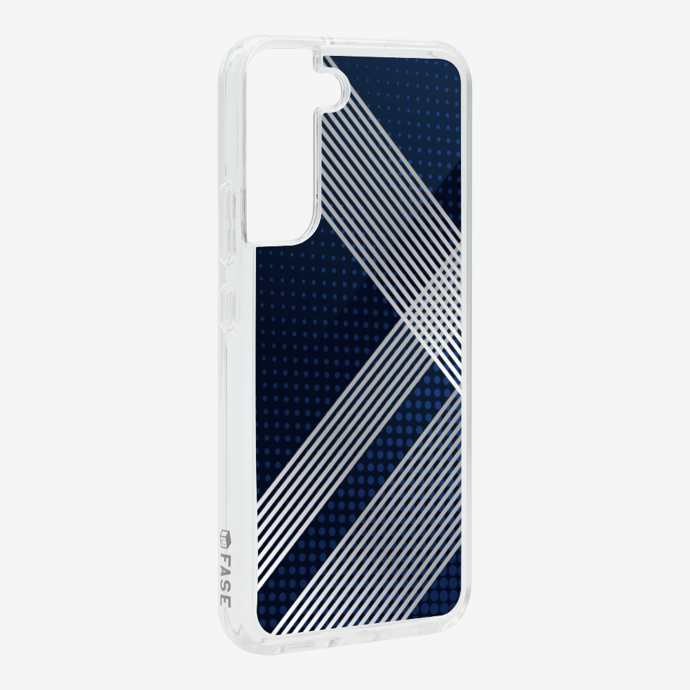 White Stripes Diagonal Phone Case