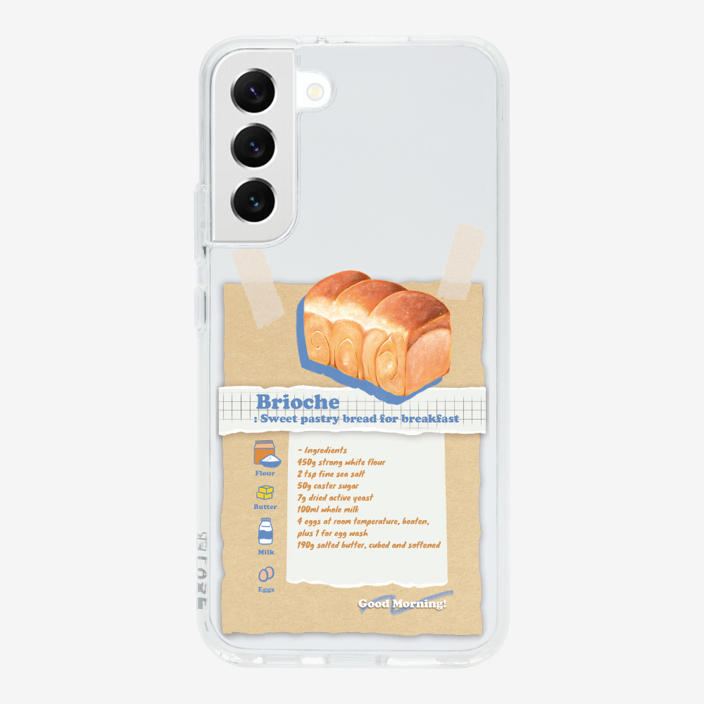 Brioche Bread Recipe Memo Phone Case