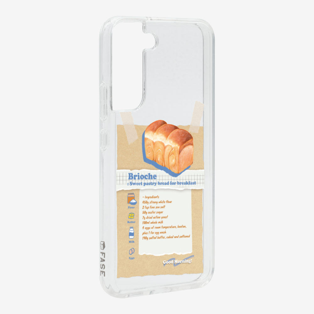 Brioche Bread Recipe Memo Phone Case