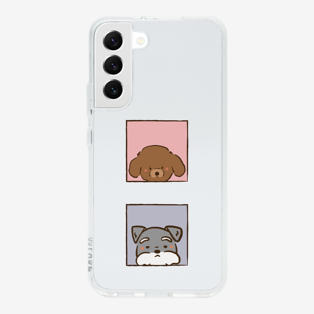 Poodle and Schnauzer Phone Case