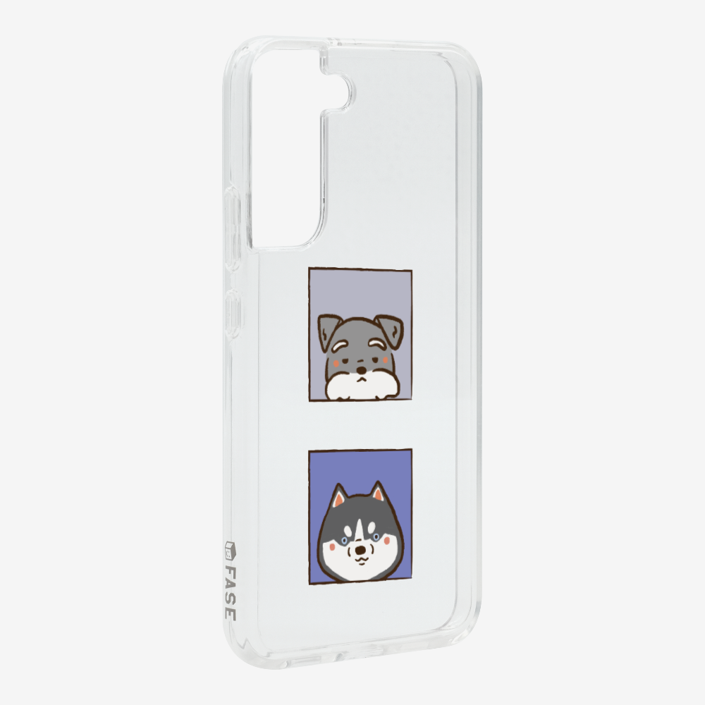 Schnauzer and Husky Phone Case