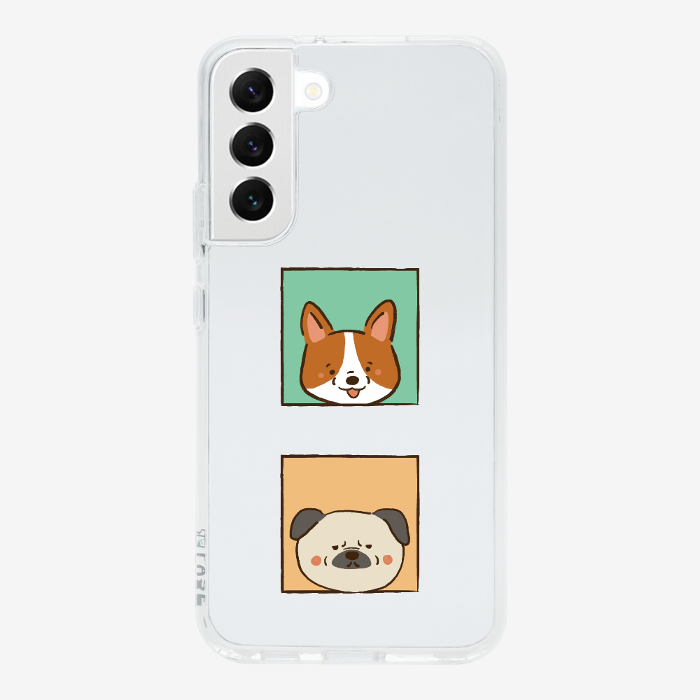 Corgi and Pug Phone Case