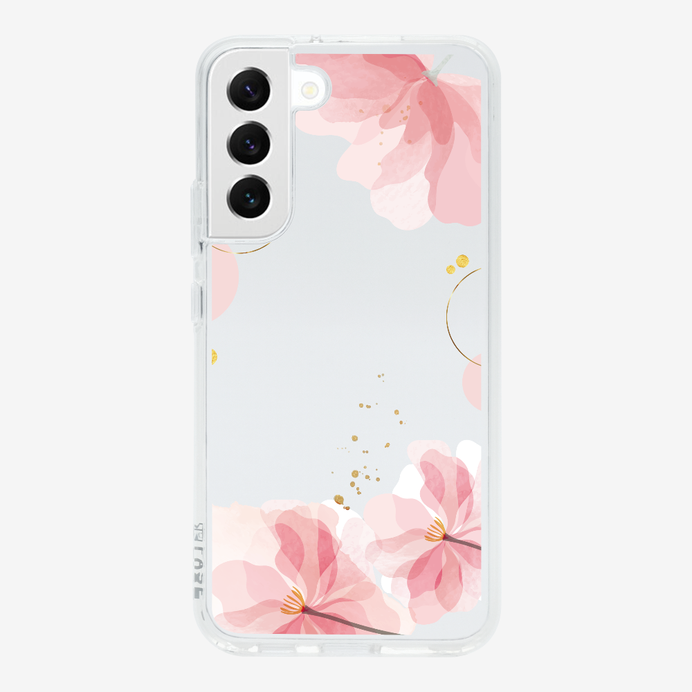 Pink Spring Floral (Transparent) Phone Case