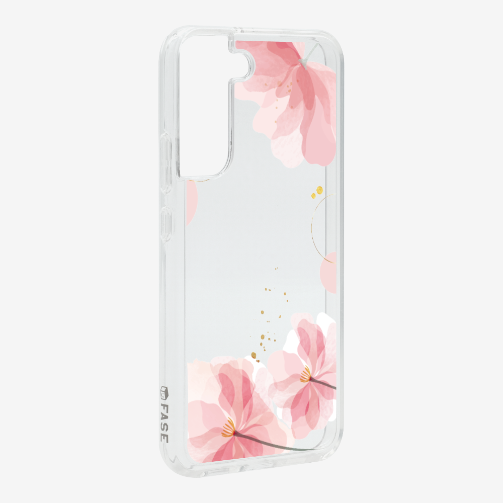 Pink Spring Floral (Transparent) Phone Case