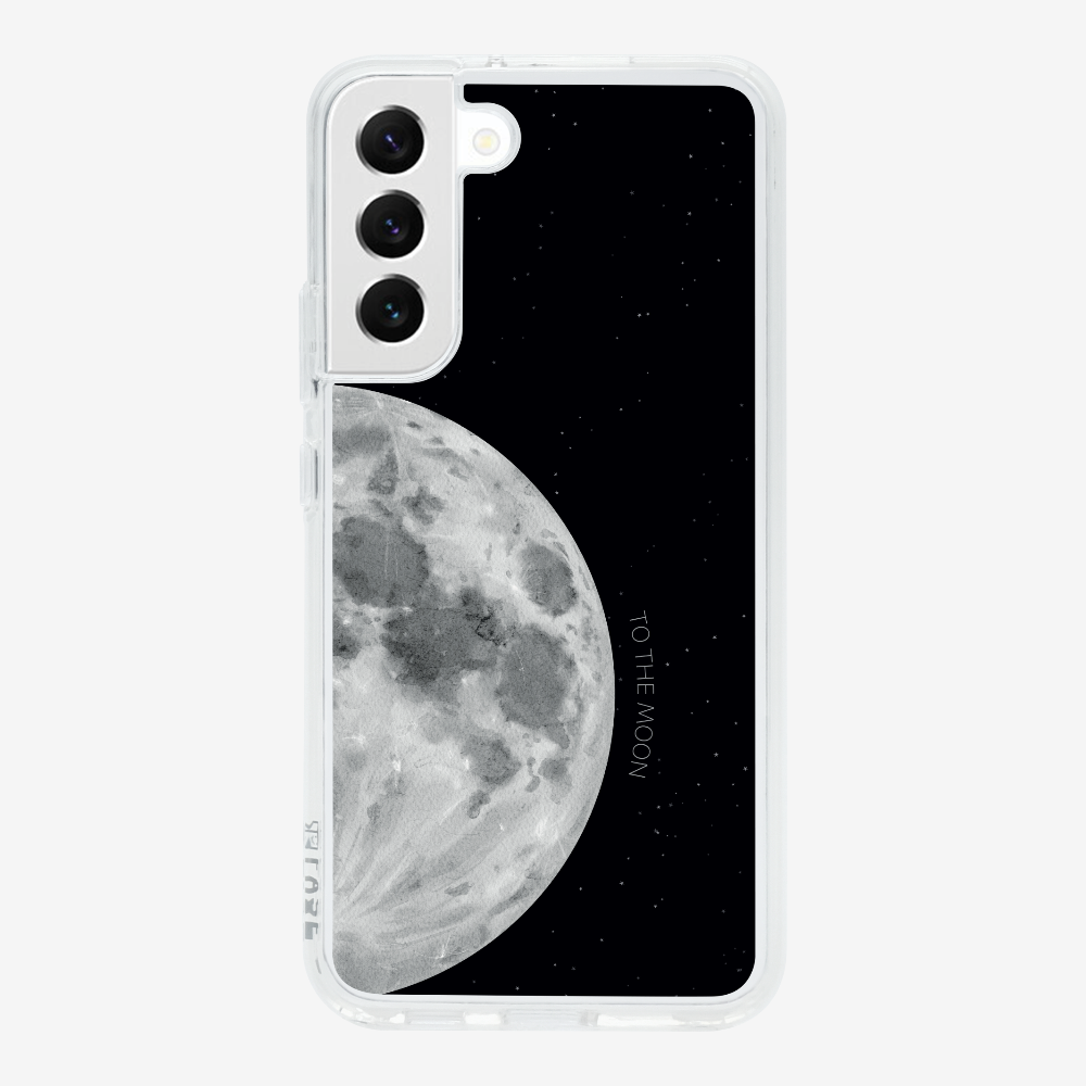 To The Moon (First Quarter) Phone Case