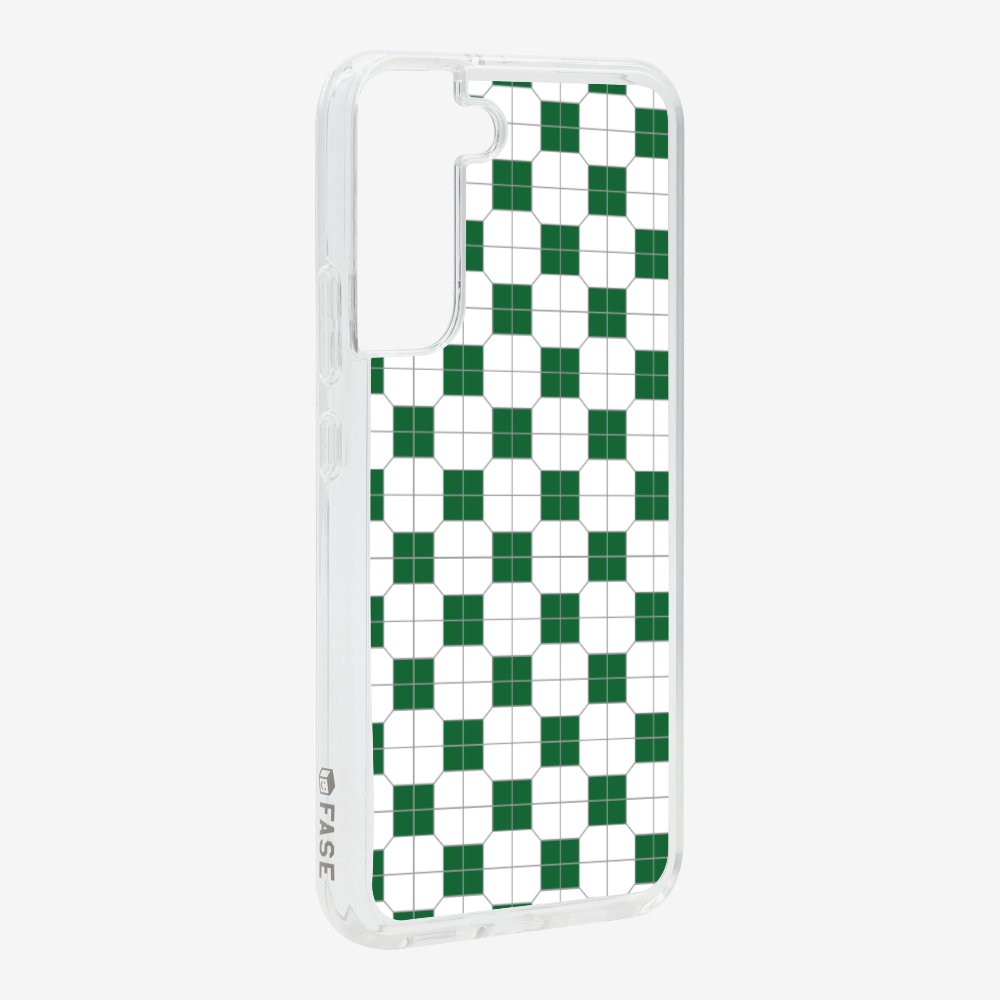 White-green Mosaic Tile Phone Case