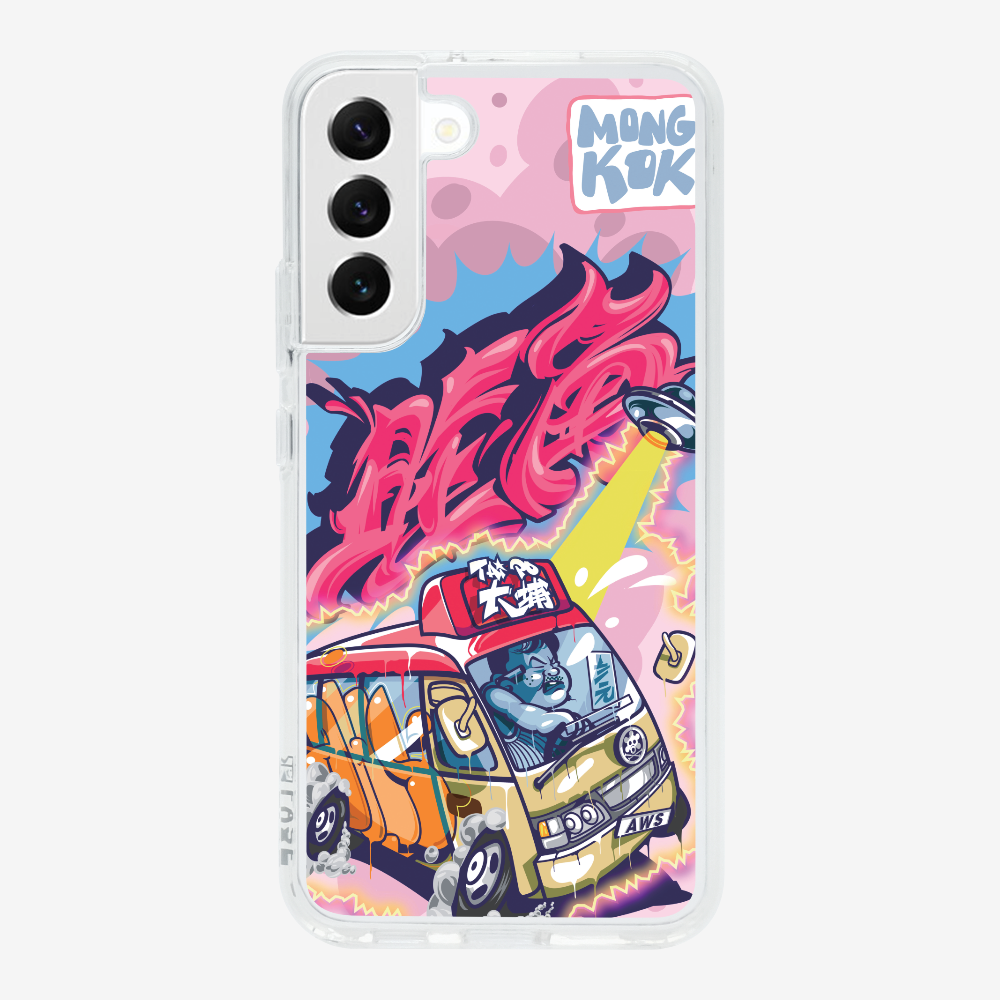 Red Minibus in Mong Kok Phone Case