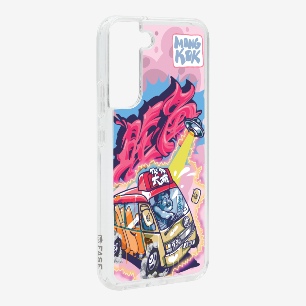 Red Minibus in Mong Kok Phone Case