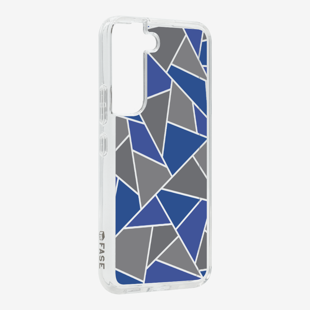 Blue & Grey Polygon Phone Case