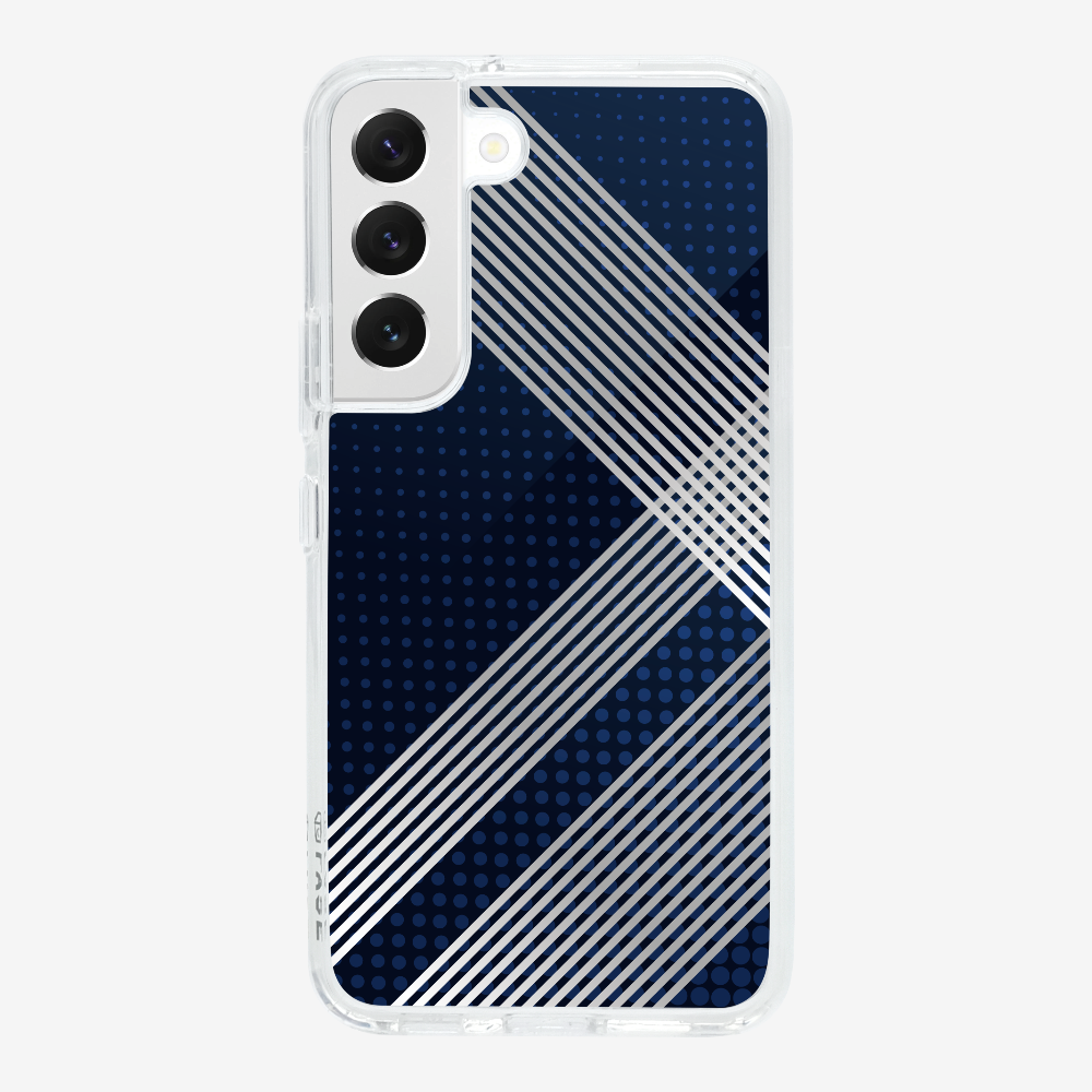 White Stripes Diagonal Phone Case