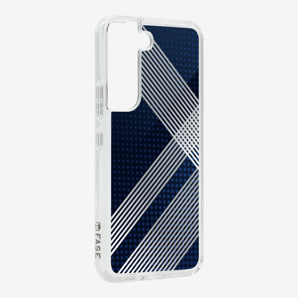 White Stripes Diagonal Phone Case