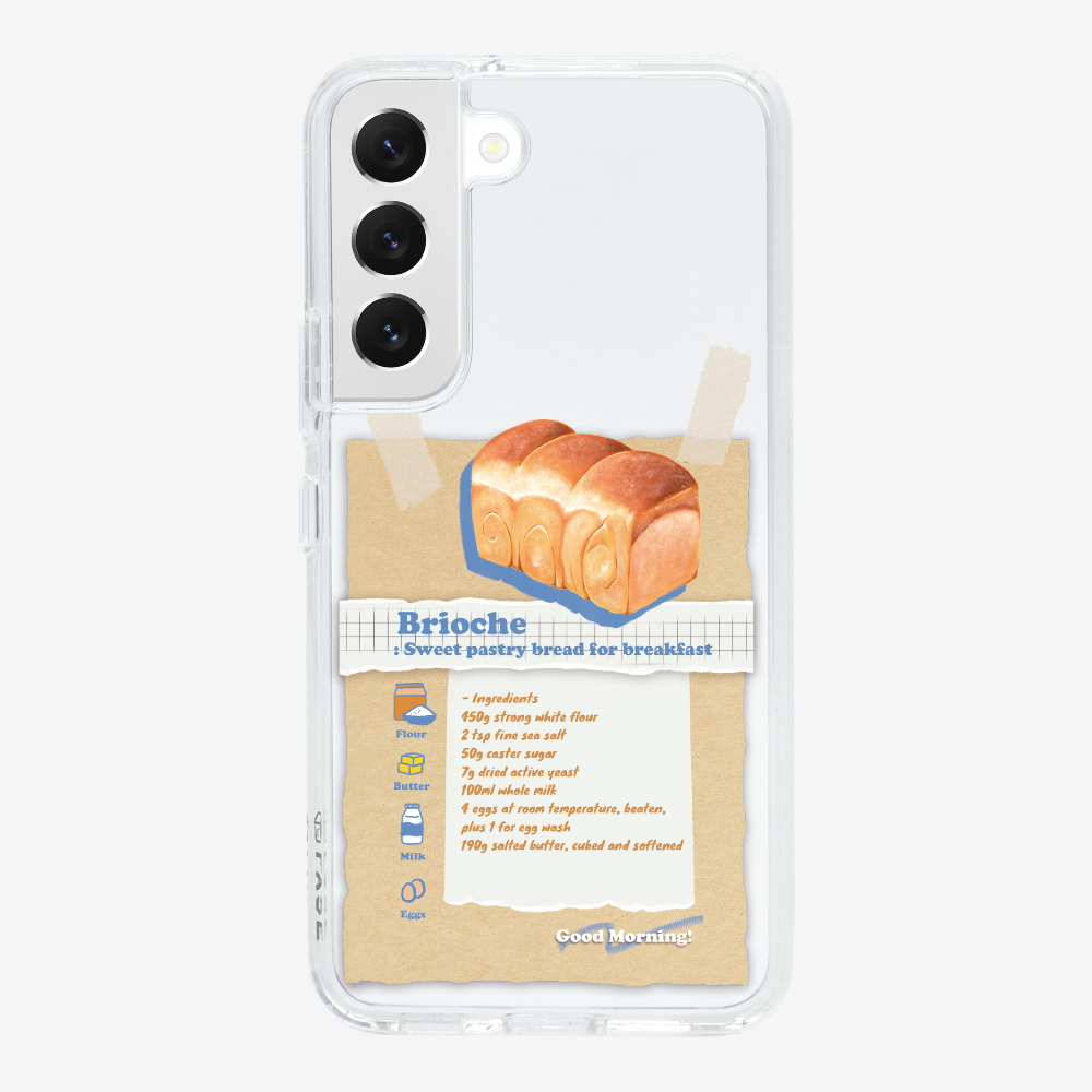 Brioche Bread Recipe Memo Phone Case