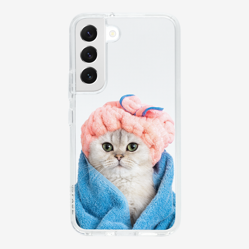 Cute White Kitten (Transparent) Phone Case