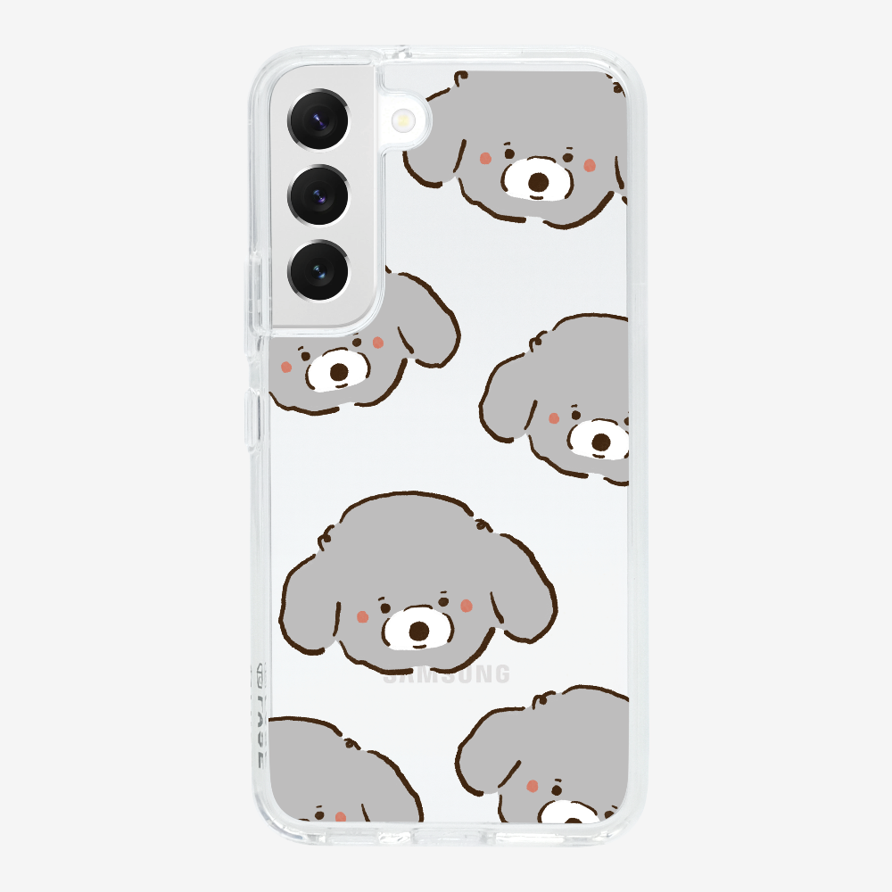 Grey Poodle Wonderland Phone Case