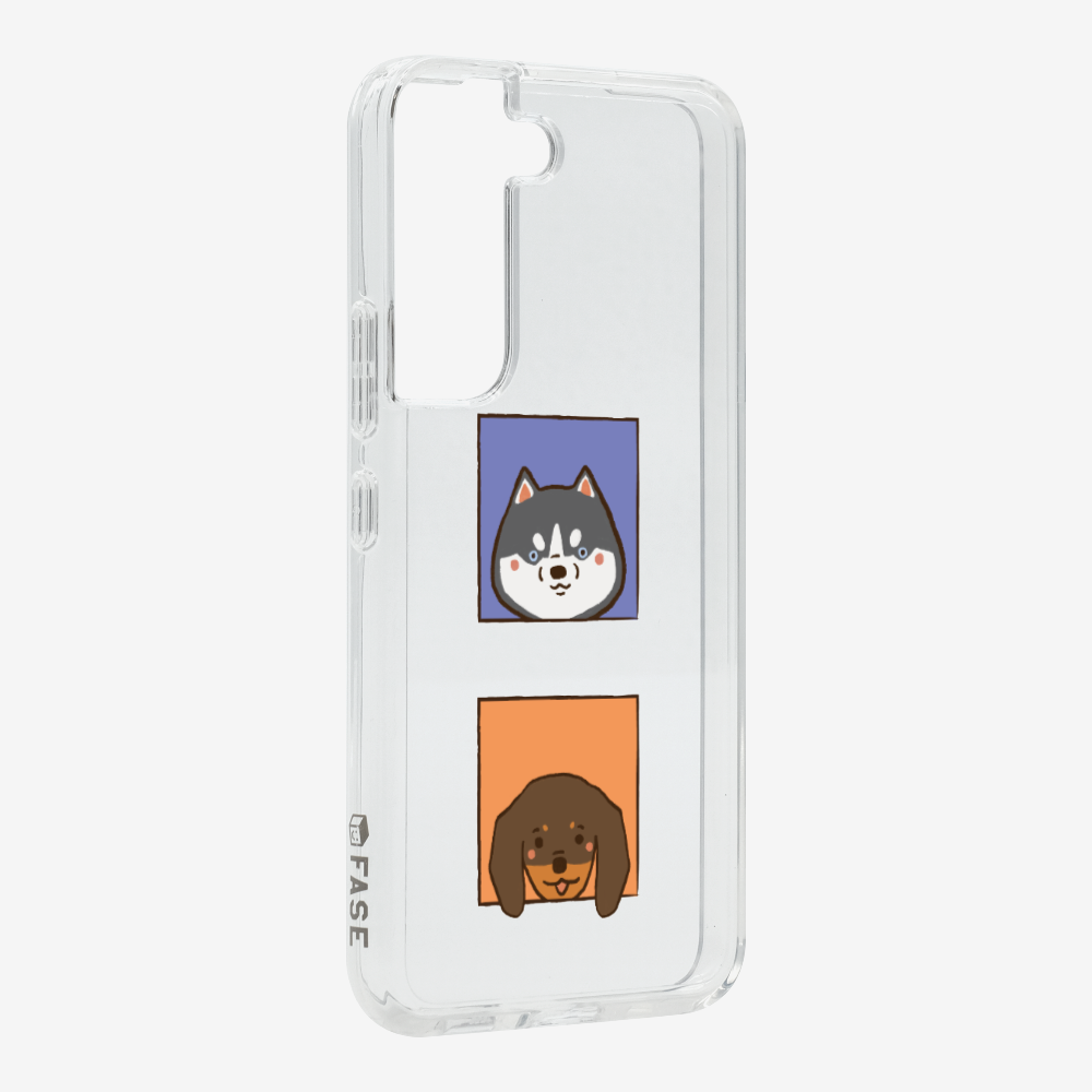 Dachshund and Husky Phone Case