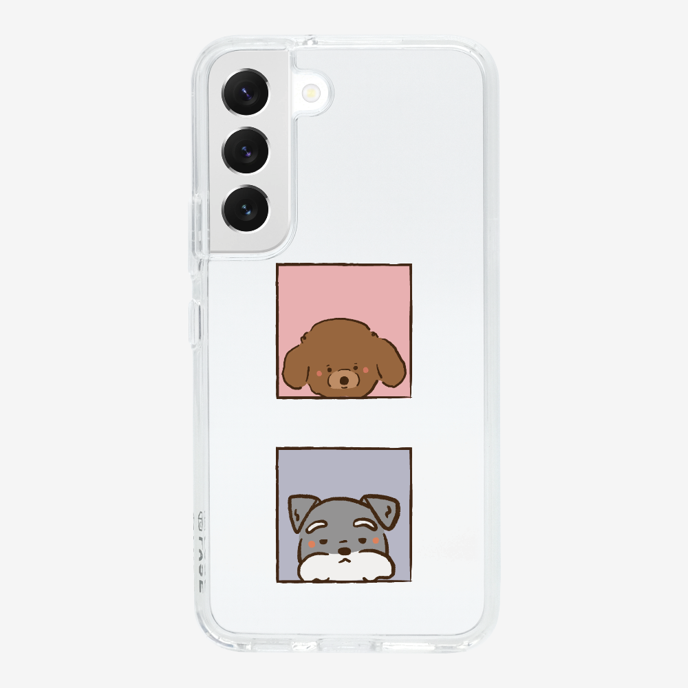 Poodle and Schnauzer Phone Case