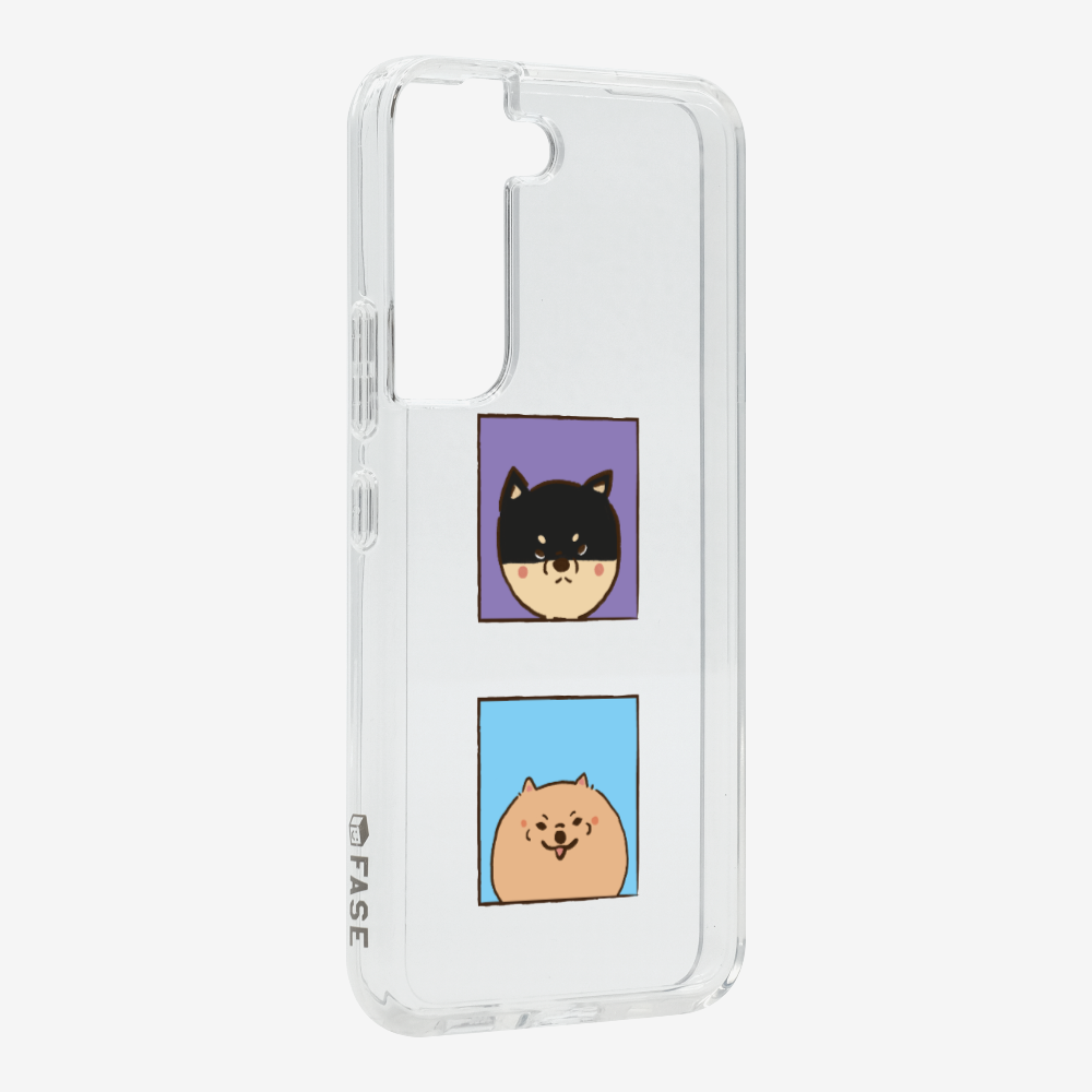 Shiba Inu and Pomeranian Phone Case