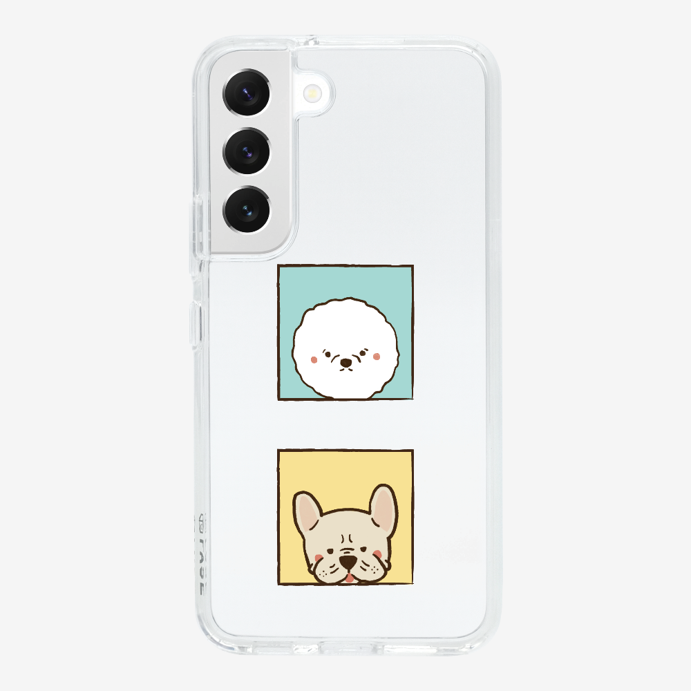 Bichon and Bulldog Phone Case