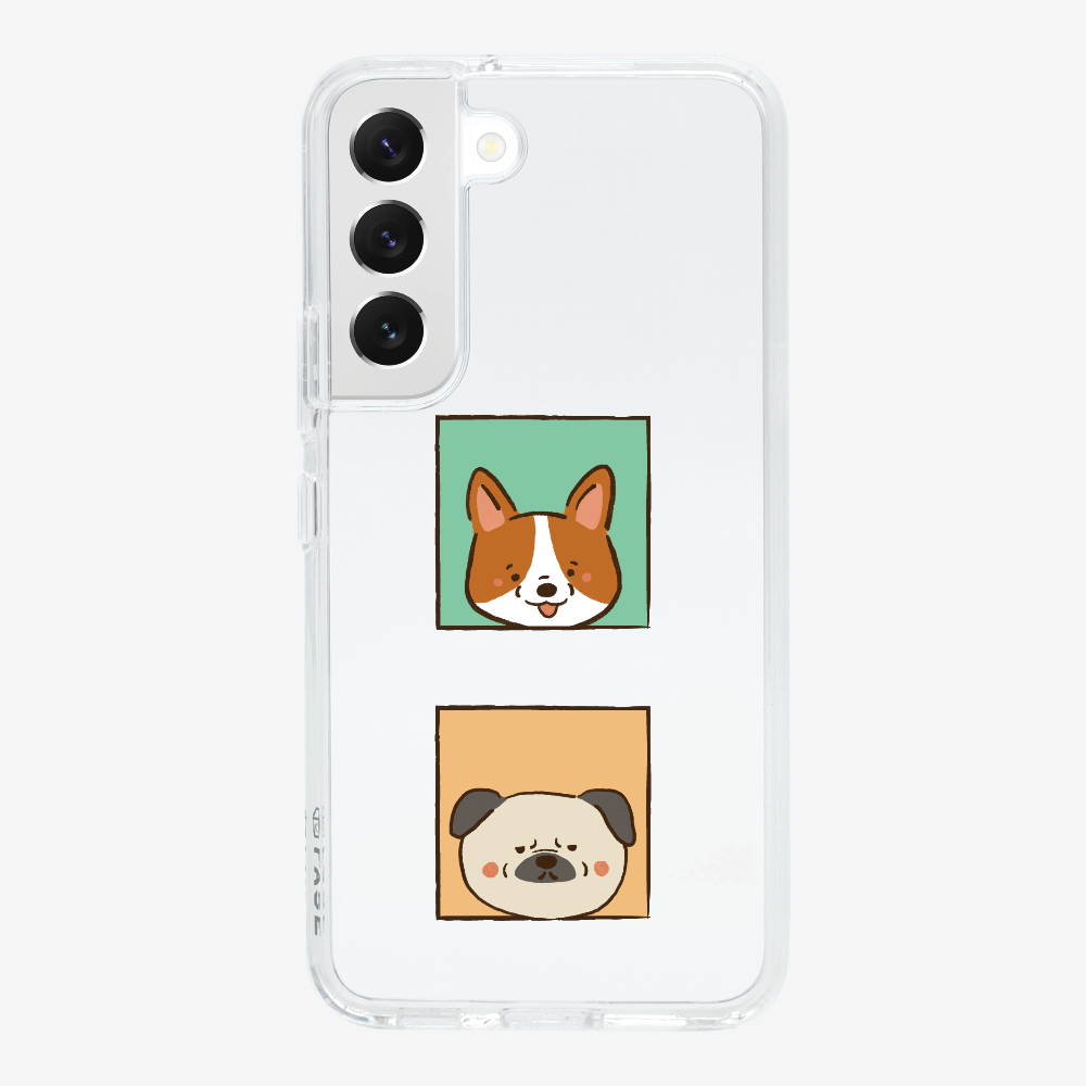 Corgi and Pug Phone Case