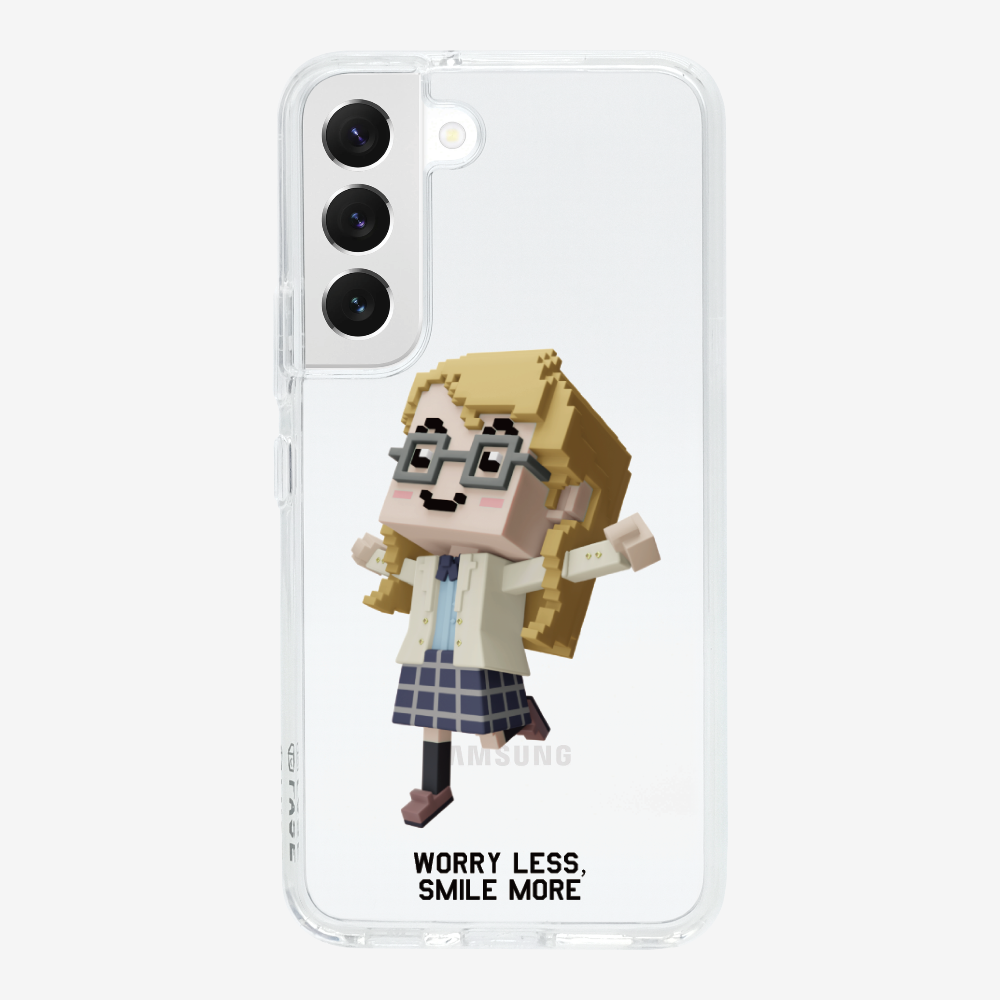 Worry Less, Smile More Phone Case