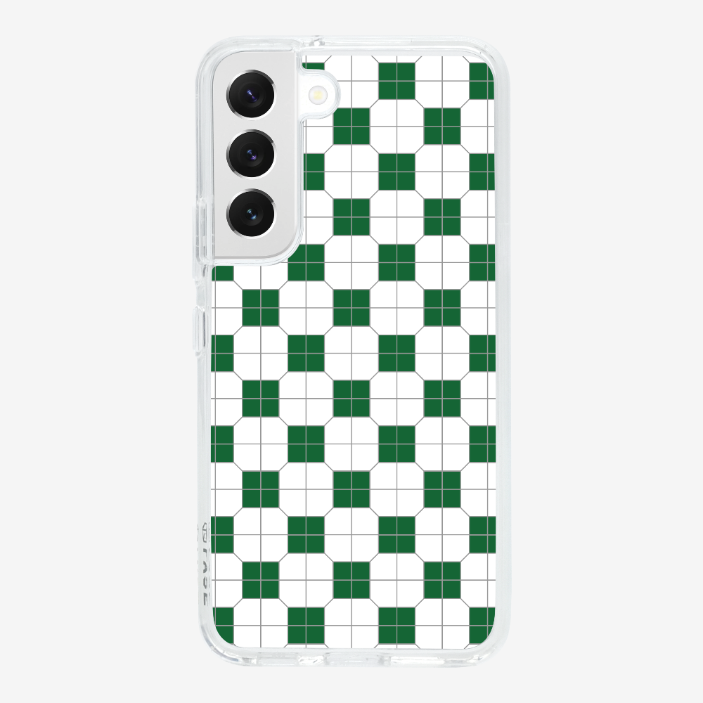 White-green Mosaic Tile Phone Case