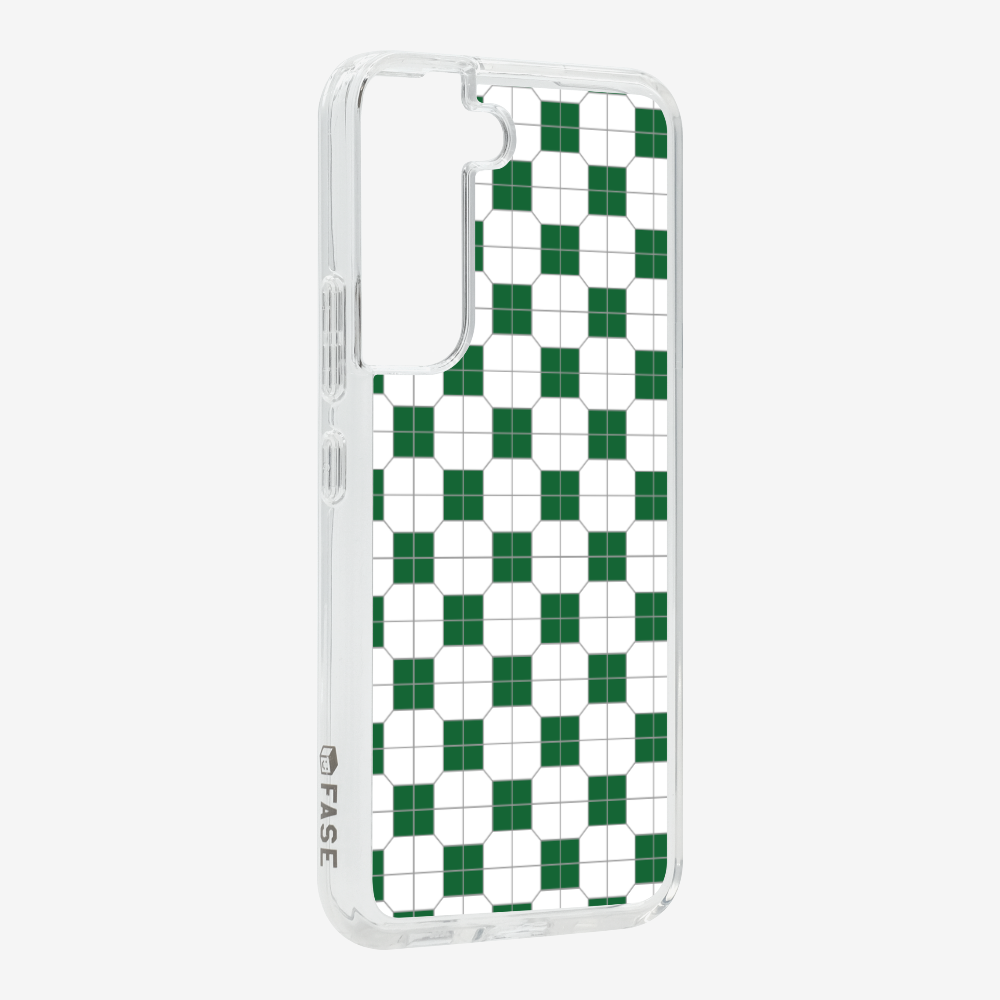 White-green Mosaic Tile Phone Case