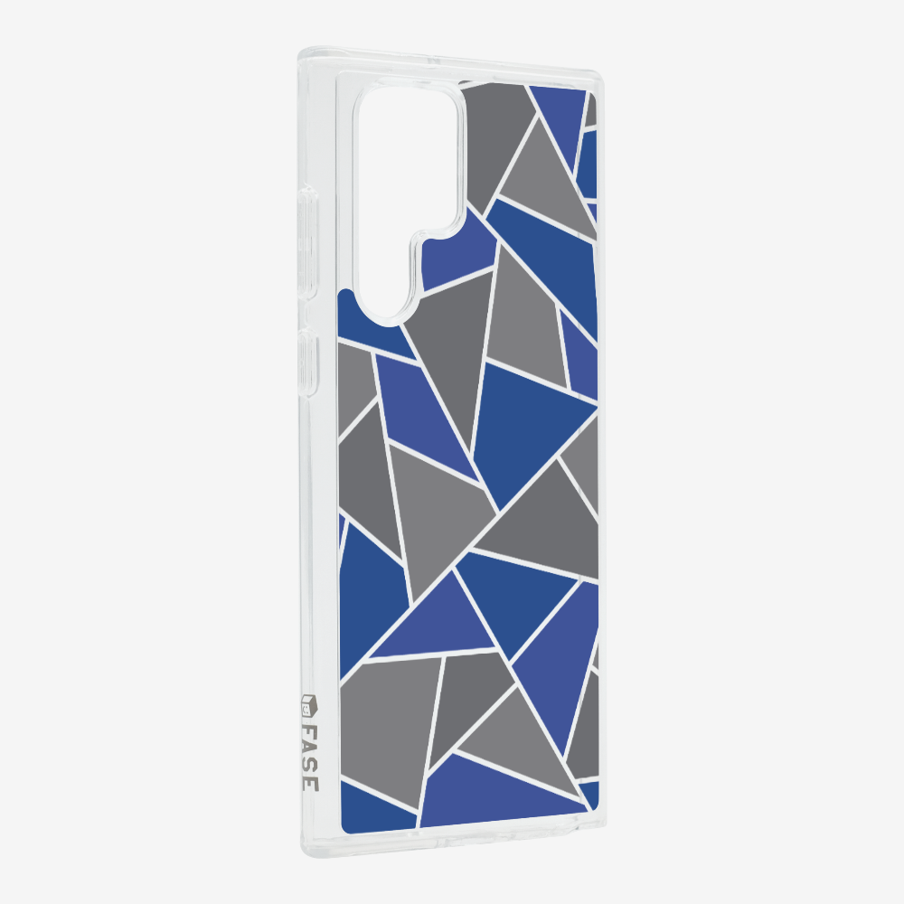 Blue & Grey Polygon Phone Case