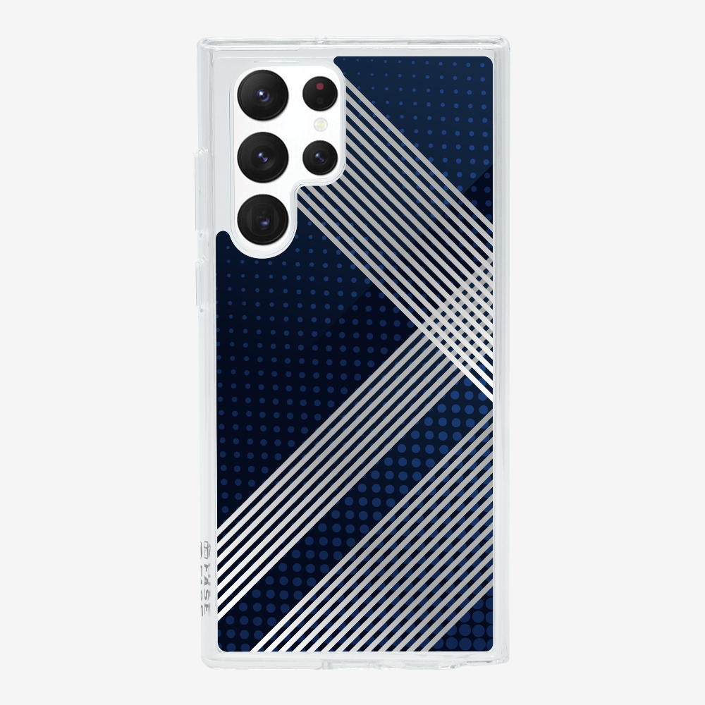 White Stripes Diagonal Phone Case