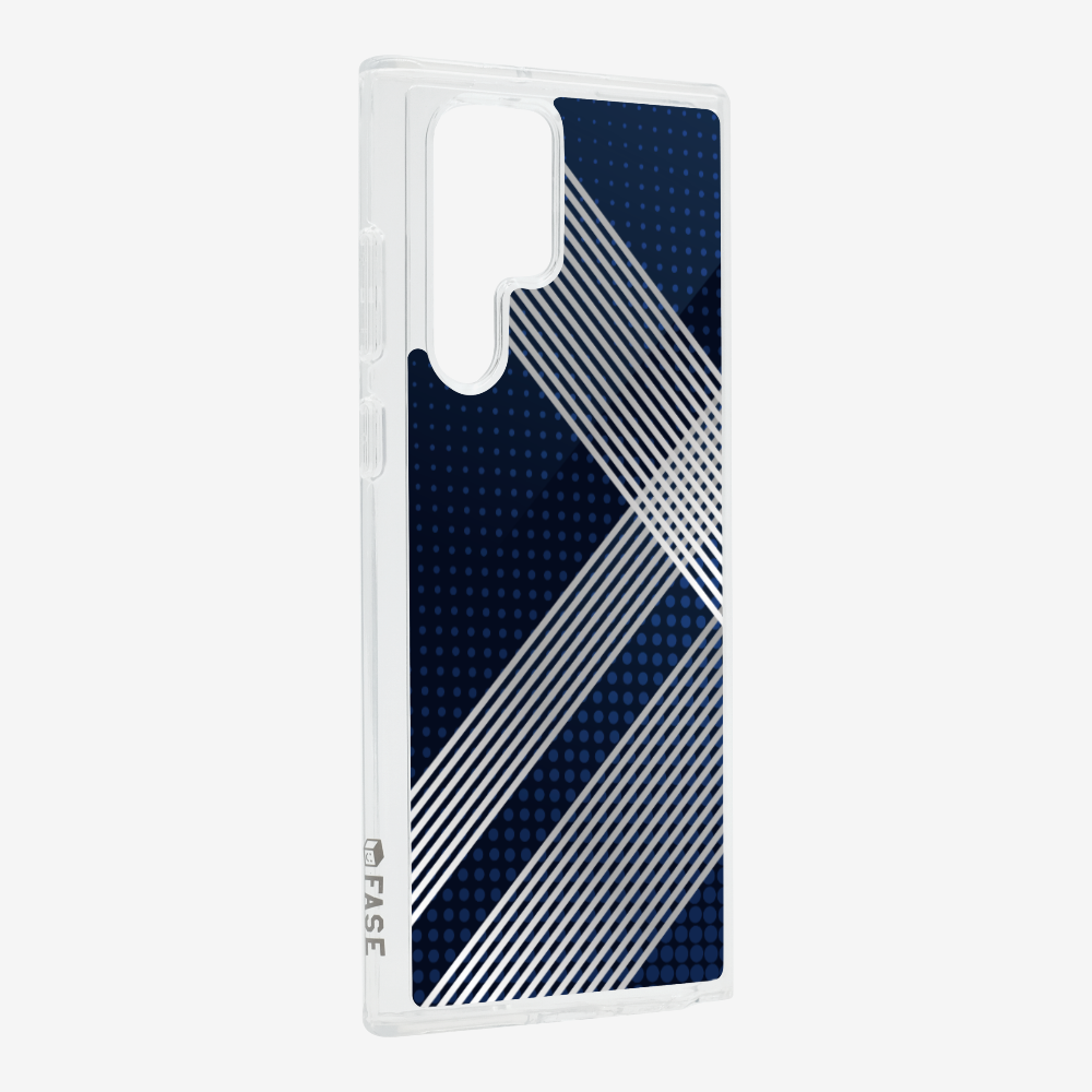 White Stripes Diagonal Phone Case