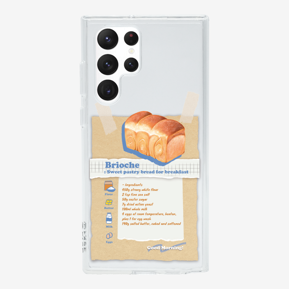 Brioche Bread Recipe Memo Phone Case