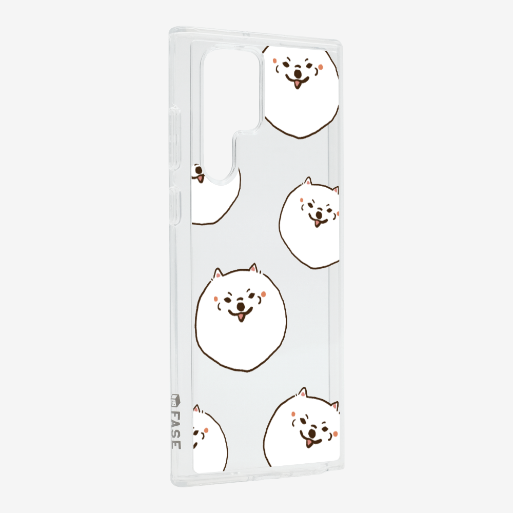 White Pomeranian Wonderland Phone Case