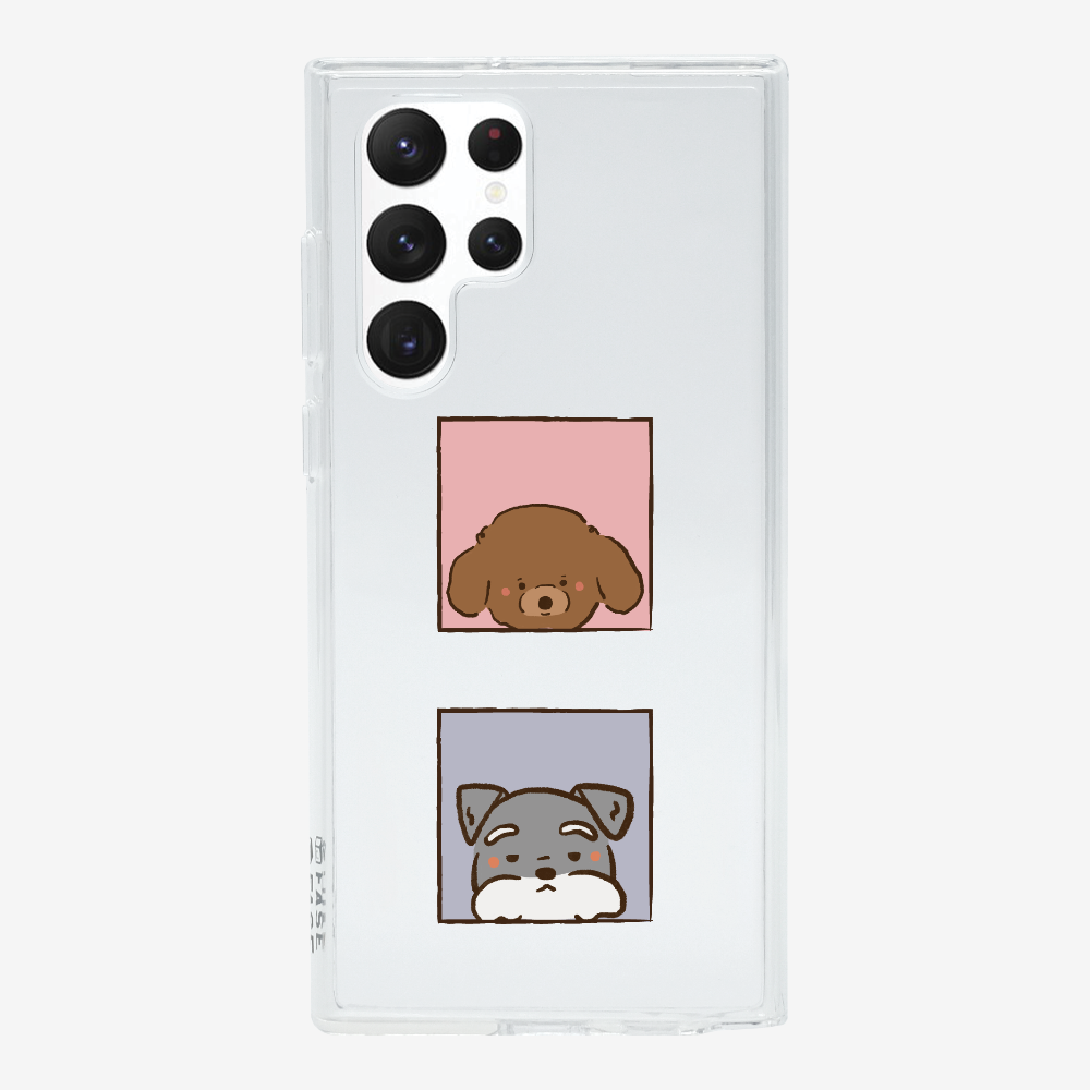 Poodle and Schnauzer Phone Case