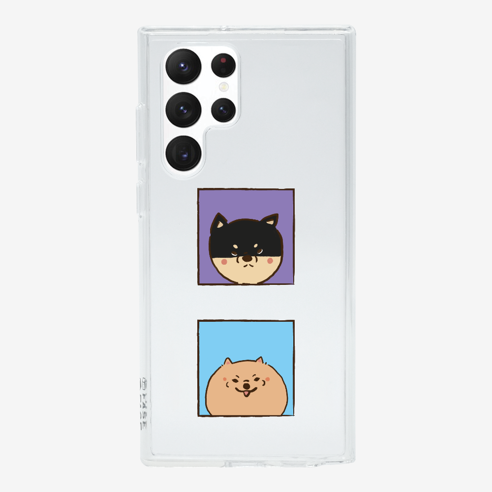 Shiba Inu and Pomeranian Phone Case