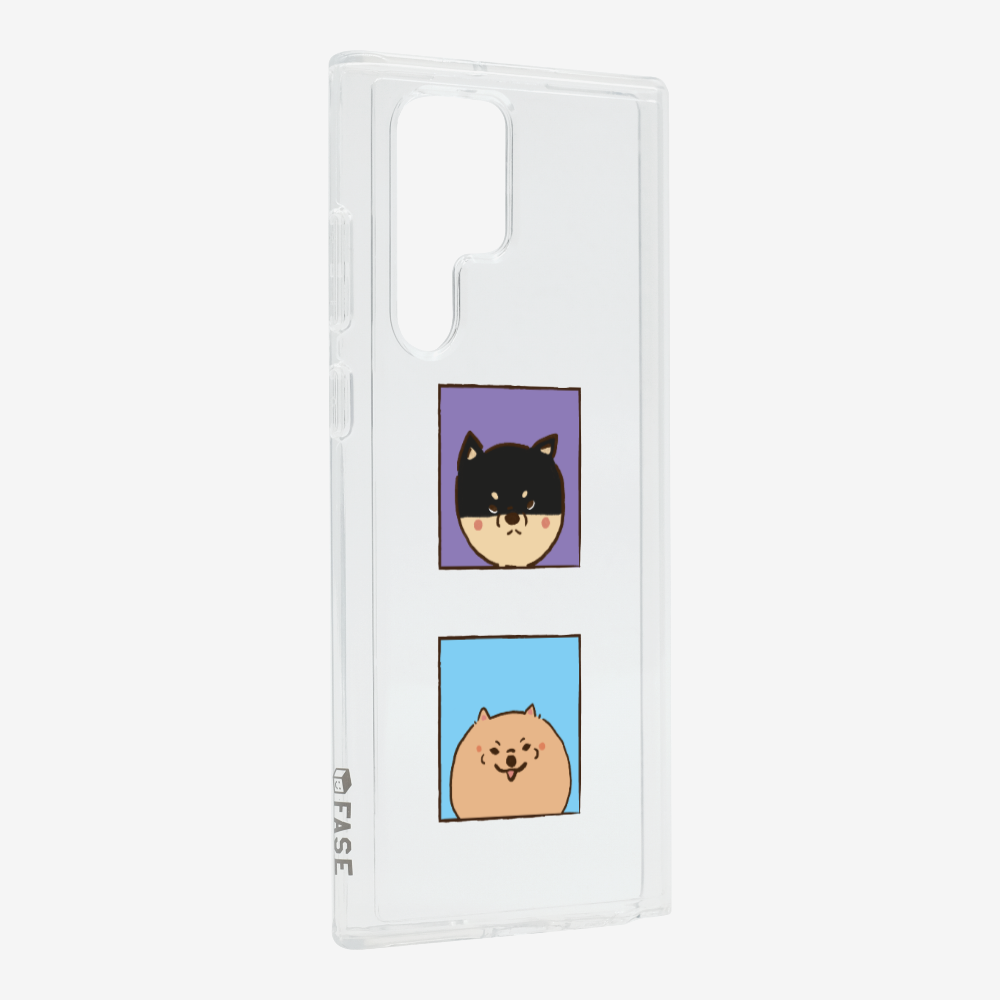 Shiba Inu and Pomeranian Phone Case