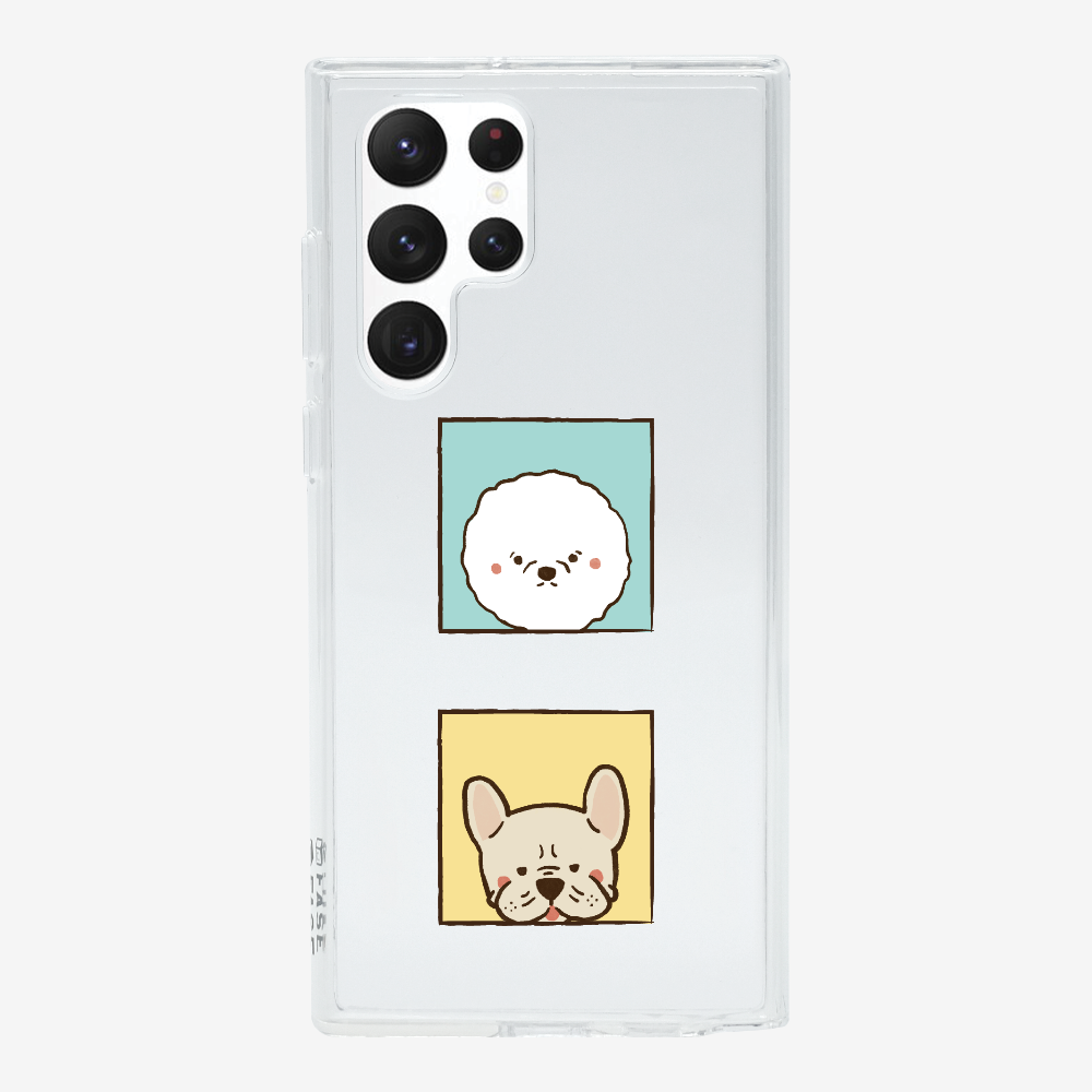 Bichon and Bulldog Phone Case