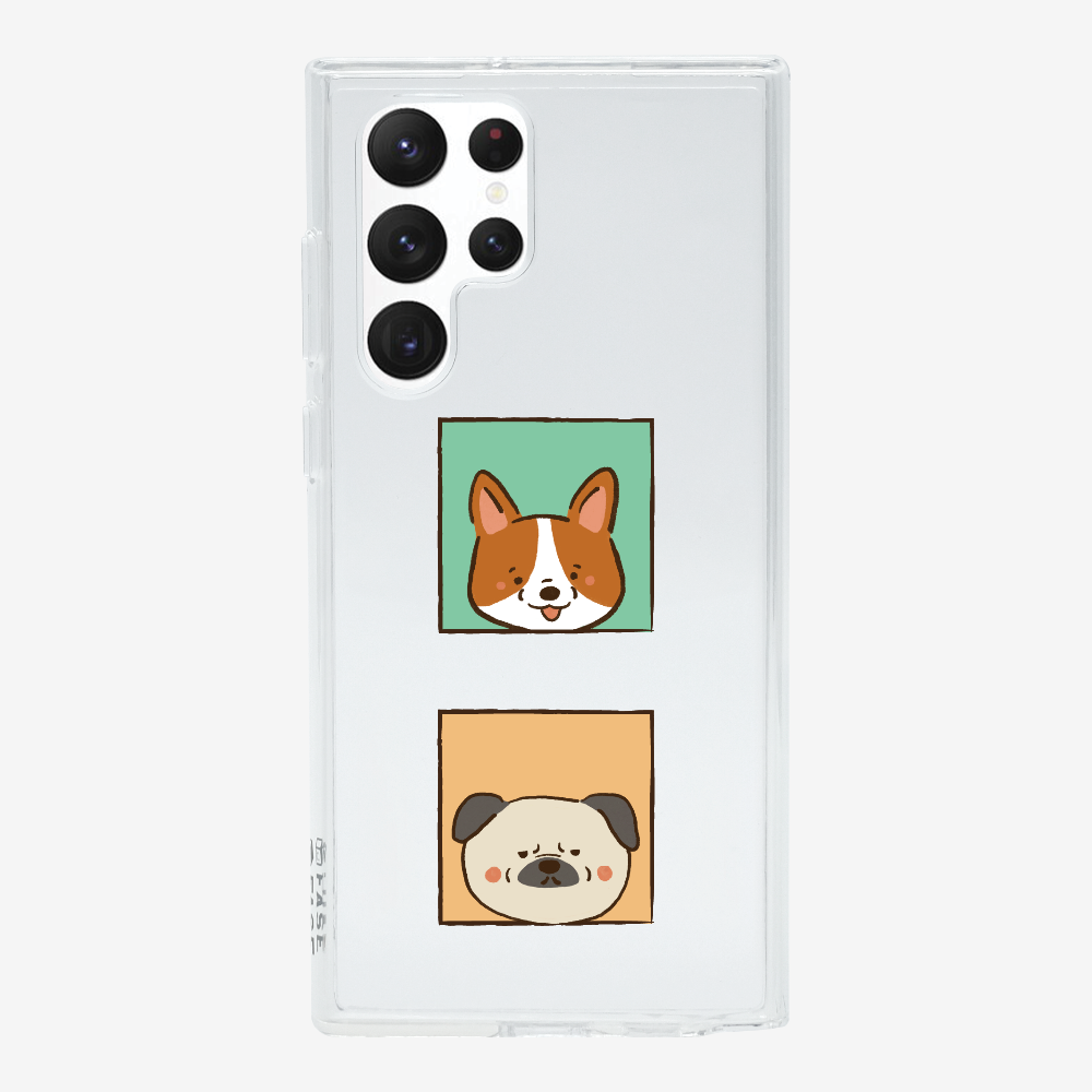 Corgi and Pug Phone Case