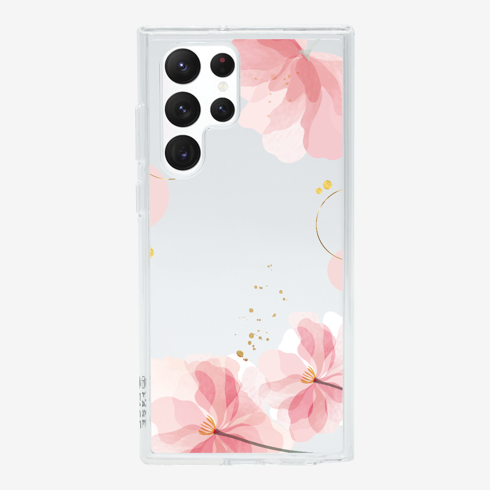 Pink Spring Floral (Transparent) Phone Case