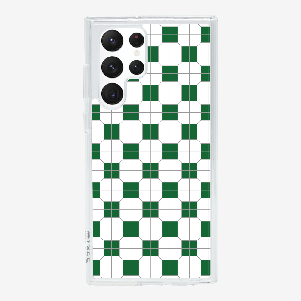 White-green Mosaic Tile Phone Case